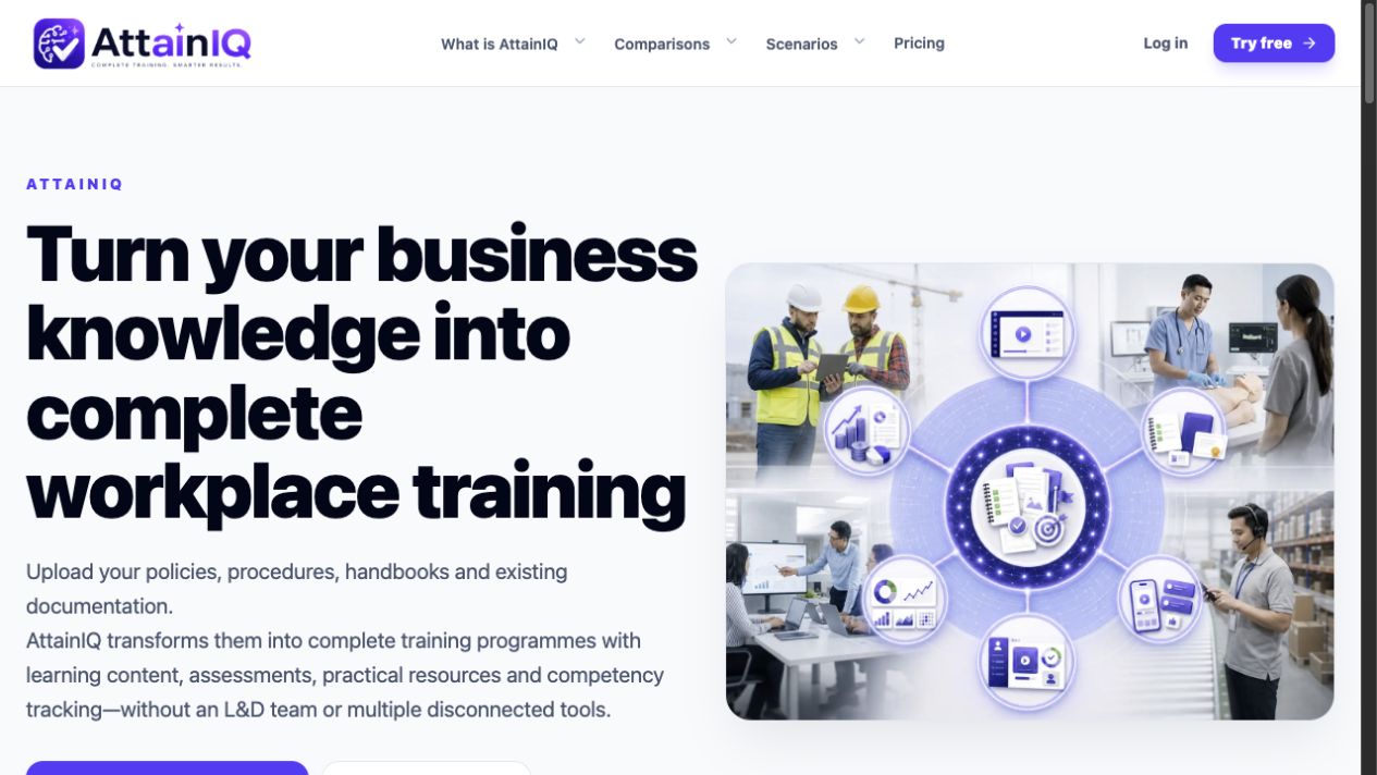 AttainIQ platform home