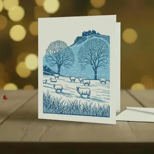 Caeau Eira Carreg Cennen Welsh Christmas card