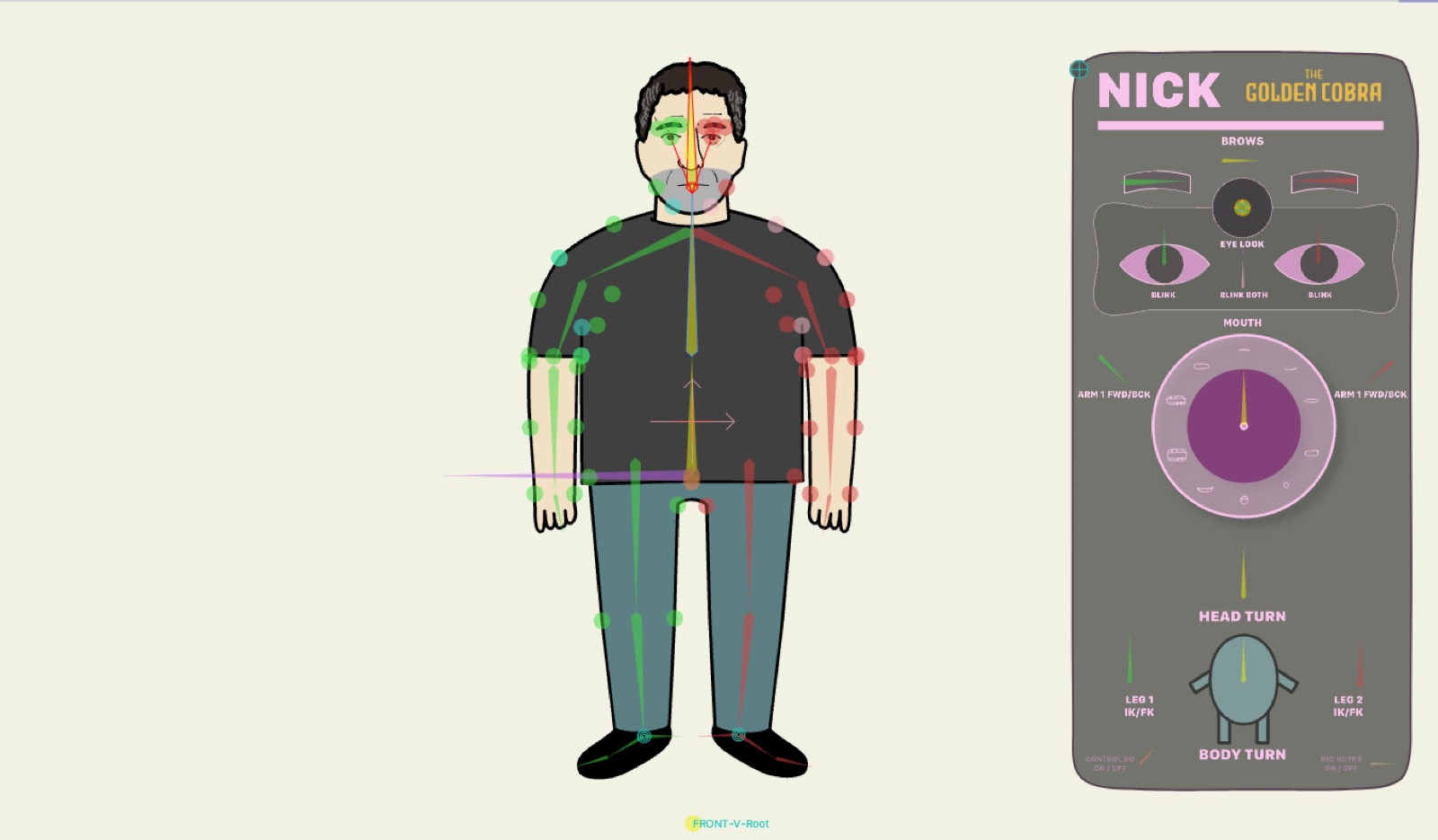 Character rig work